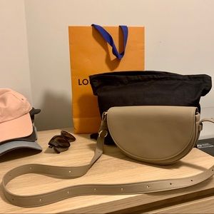 Cuyana Half-Moon Mini Bag in Stone